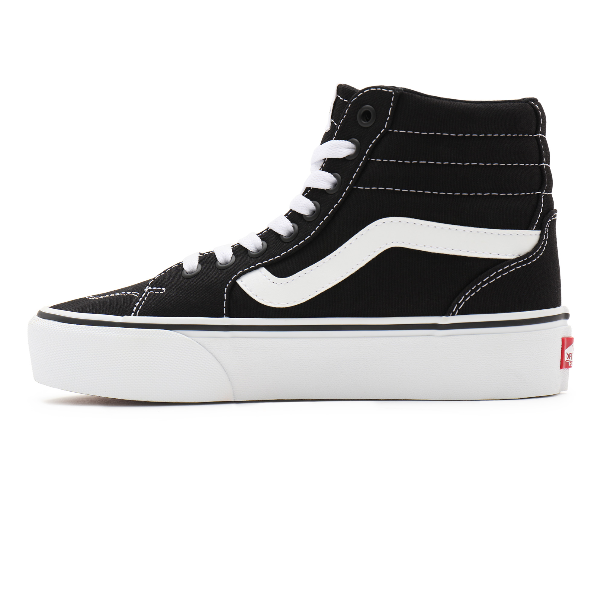 Vans Damen Filmore Hi Platform Sneaker, (Canvas) Black/White, 41